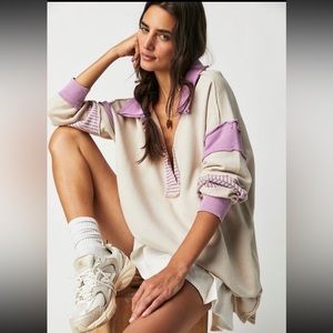 Free People We The Free Clean Prep Polo